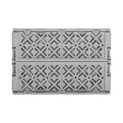 Ящик пластиковый складной ECONOVA Stocky M, 249х167х103 мм, 3.4 л, серый [434297411]