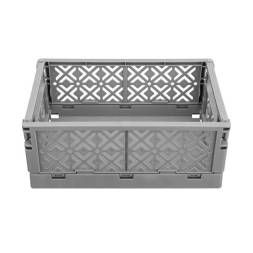 Ящик пластиковый складной ECONOVA Stocky M, 249х167х103 мм, 3.4 л, серый [434297411]