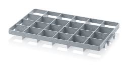 Разделительные вставки в ящик на 24 гнезда для евроконтейнеров 60 x 40 см, верхние