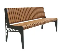 Скамейка стальная «Бургундия» 0,6 м