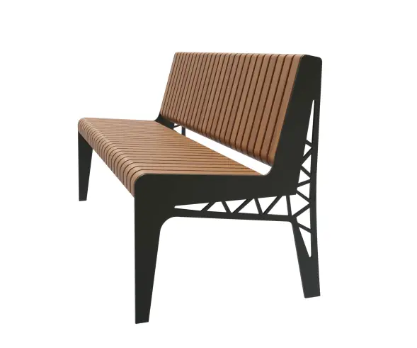 Скамейка стальная «Бургундия» 0,6 м