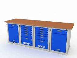 Верстак ДВК с 4 тумбой WOKER PRO 42662.2400