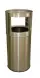 Урна-пепельница Фили, 500х1150 мм, шлифованная, кольцо под пакет, 150 л