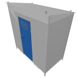 Хранилище для газовых баллонов разборное ХГБ-01 2100x2200x1110 мм Светло-серый
