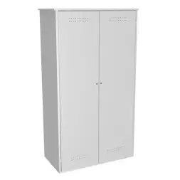 Шкаф металлический для 4х кислородных баллонов 0,8мм 1800x1040x410 мм Светло-серый