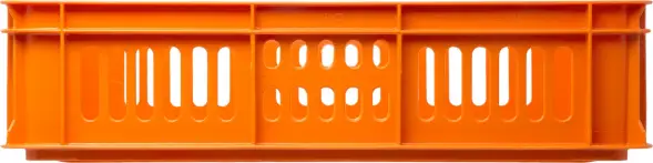 Ящик пластиковый перфорированный, 600x400x150 мм, 28 л, оранжевый [418]