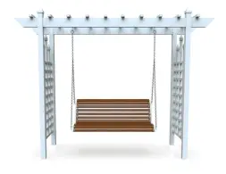 Качели садово-парковые «Зимний сад белые»