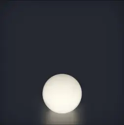 Светящийся шар Minge 200 мм Подсветка: RGB/W, ландшафтное крепление