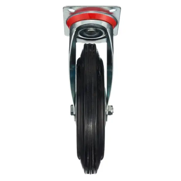 Колесо поворотное Стелла-техник 4001-250 диаметр 250мм, грузоподъемность 210кг, резина, металл