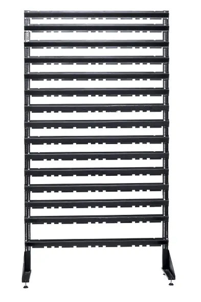 Стеллаж с пластиковыми ящиками 1801-1/12/1 K