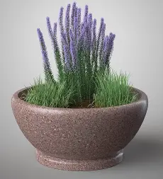 Вазон бетонный «Мартэ» Полированный вазон