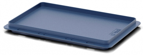 Крышка пластиковая для евроконтейнера KLT, 300x200 мм, синий [50.511.61]