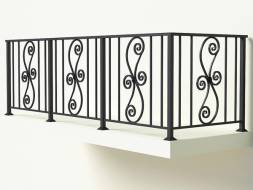 Металлическое балконное ограждение БО-3, 1 пог. м.