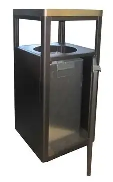 Урна-пепельница Пассаж, шлифованная, 435х955 мм, 50 л