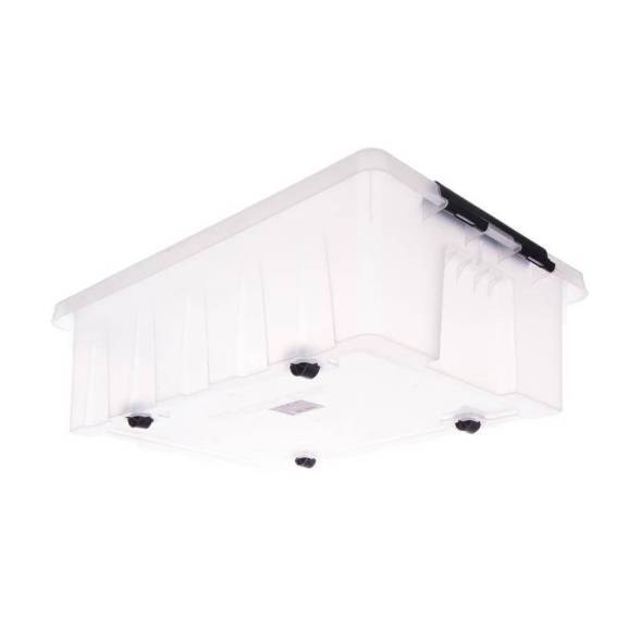 Контейнер с крышкой и клипсами Rox Box Original, 35 л, 580x390x180 мм, прозрачный [035-00.07]