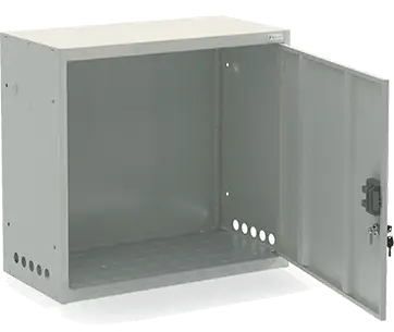 Шкаф для газовых баллонов ШГР 27-2-4(2x27л) 700x740x385 мм Светло-серый
