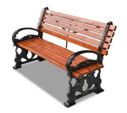 Скамейка чугунная «Львы» 3,0 м (3 опоры)