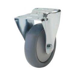 Аппаратное колесо термопластичная резина неповоротное 100 мм [10163]