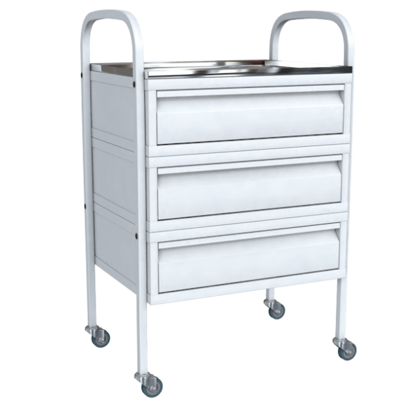 Манипуляционный стол медицинский с 3 ящиками [14963]