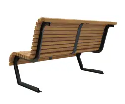 Скамейка стальная «Мехико» 2,0 м (3 опоры)