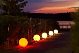 Светящийся шар Minge 600 мм Подсветка: RGB/W, ландшафтное крепление