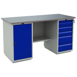 Двухтумбовый верстак PROFI (№603) WT160.WD1/WD5.000 [16967]