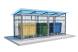 Контейнерная площадка закрытого типа из 3D-панелей КП21, 4500x2000x2500 мм