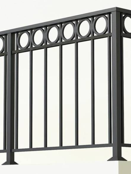 Металлическое балконное ограждение БО-10, 1 пог. м.