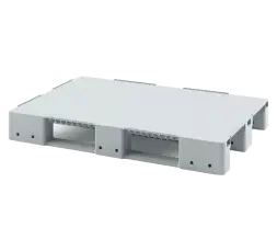 Усиленный сплошной поддон на трёх полозьях усиленный двумя трубами 1200x800x150 с бортиком