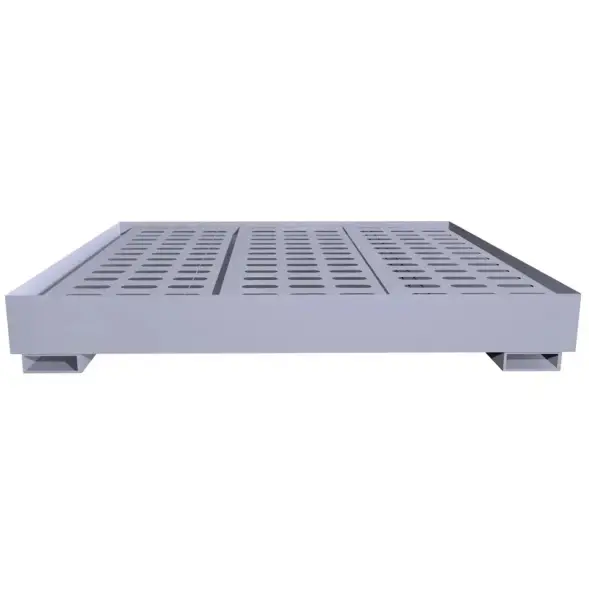 Металлический поддон для бочек ПДМ-03 1350x850x300 мм Серый