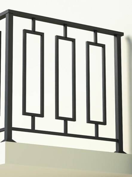 Металлическое балконное ограждение БО-11, 1 пог. м.