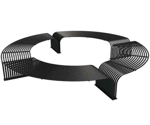 Скамейка стальная вокруг дерева «Раструм»