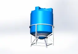 Бункер 5000 л в обрешетке