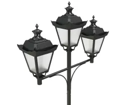 Стальной фонарный столб Ретро 3 мод.17 4,39 м