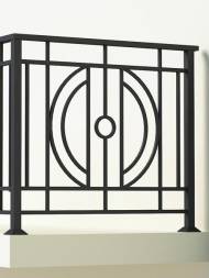 Металлическое балконное ограждение БО-12, 1 пог. м.