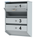 Почтовый металлический ящик на 4 ячейки серия Базис [11969]