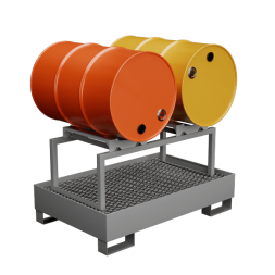 Подставка для 2 бочек на поддоне ПВЛ с поворотным блоком [12269]