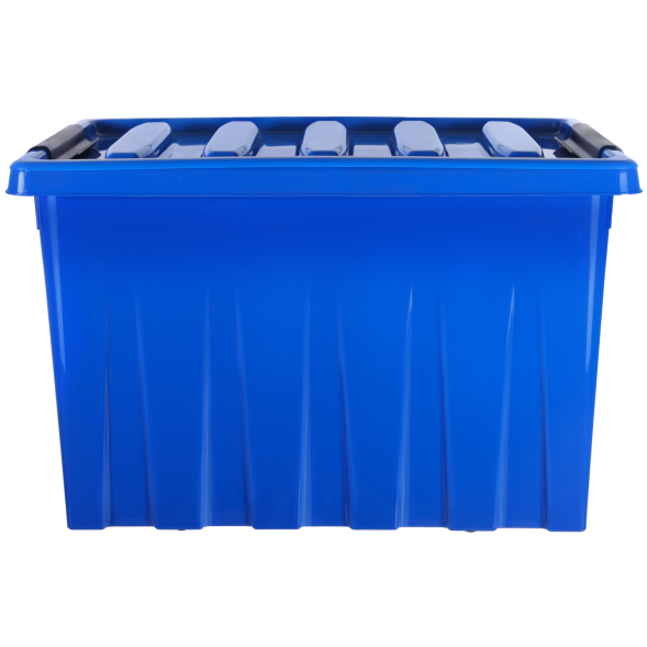 Контейнер с крышкой и клипсами Rox Box Original, 70 л, 580x390x360 мм, синий [070-00.06]