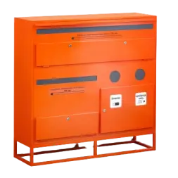 Контейнер для сбора, накопления и хранения отработанных энергосберегающих ламп и ртутных термометров, линейных люминесцентных ламп длиной до 650 мм и 1250 мм, а также химических элементов питания КЛБ-4