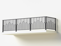 Металлическое балконное ограждение БО-14, 1 пог. м.