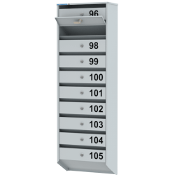 Почтовый металлический ящик на 10 ячеек серия Базис [11971]
