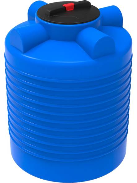 Емкость пластиковая вертикальная цилиндрическая для воды, 300 л, синий [ЭВЛ 300]
