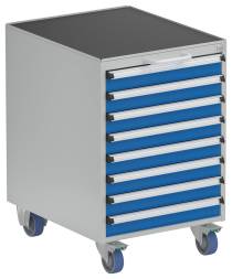 Тумба с выдвижными ящиками Treston 53/66-7, роликовые колеса, 8x75 , 5366307-07