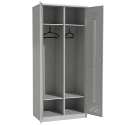 Шкаф для одежды двухстворчатый 1860x800x500 с полкой под обувь [12973]