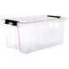 Контейнер с крышкой и клипсами Rox Box Original, 36 л, 500×390×250 мм, прозрачный