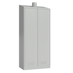 Шкаф с вентиляцией и наклонной крышей для хранения одежды [12974]