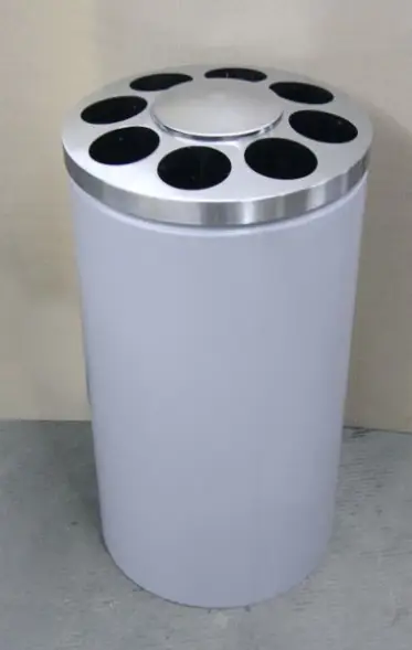 Урна Стаканчики 405х750 мм, черная сталь