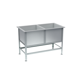 Ванна моечная 2 раковины 870x1350x700 [16776]