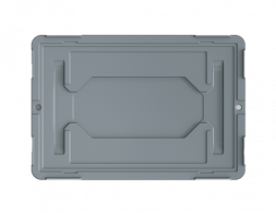 Пластиковая тележка 600х400 мм для транспортировки контейнеров (сплошная)