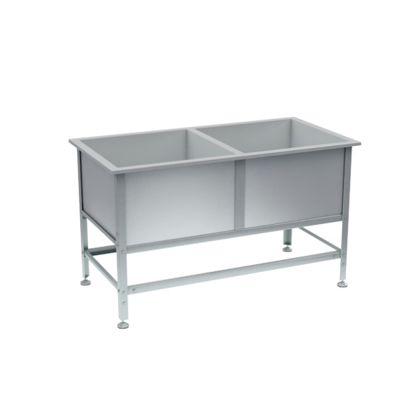 Ванна моечная 2 раковины 870x1550x800 [16777]